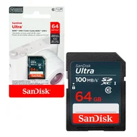 Cartao De Memoria Sdhc 64gb Ultra C10 100mb Sdsdunr-064g-gn3in Sandisk