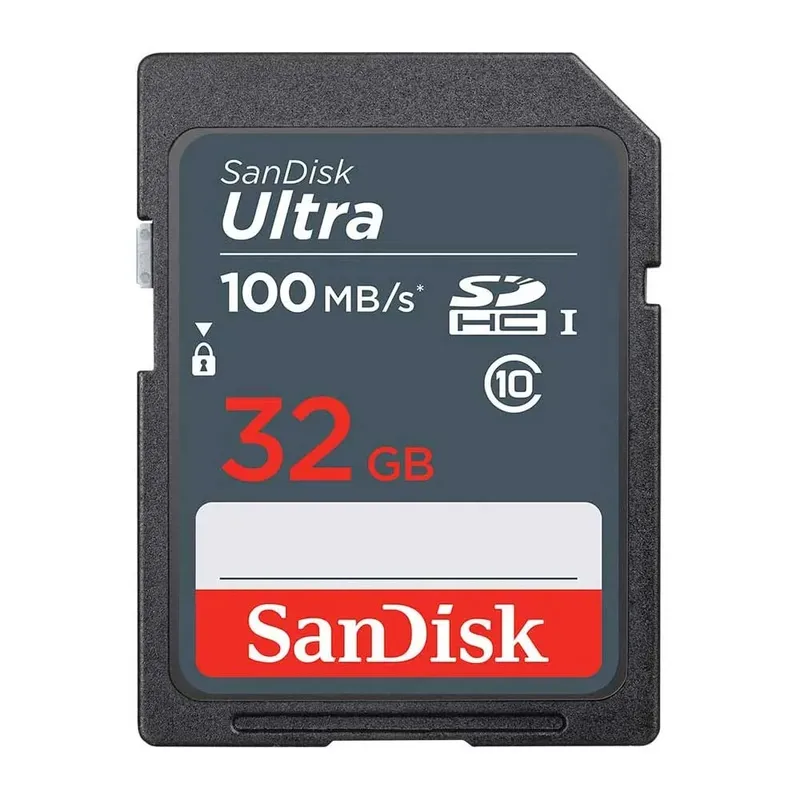 Cartão De Memória Sdhc Sandisk 32GB, Cartão Sd 100mbs, C10, V3