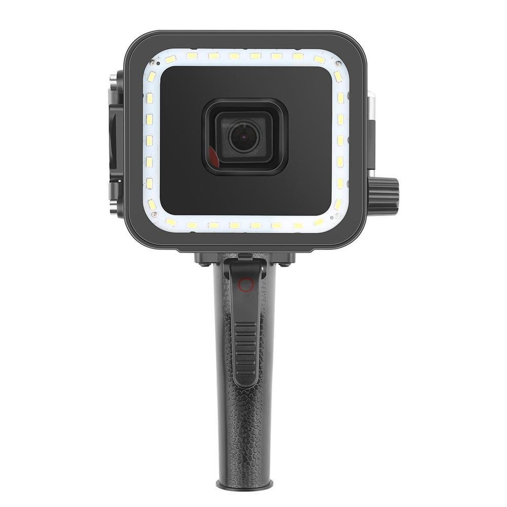 Luminária Aquática Com Filtro E Disparador Para Gopro 5/6/7 Black