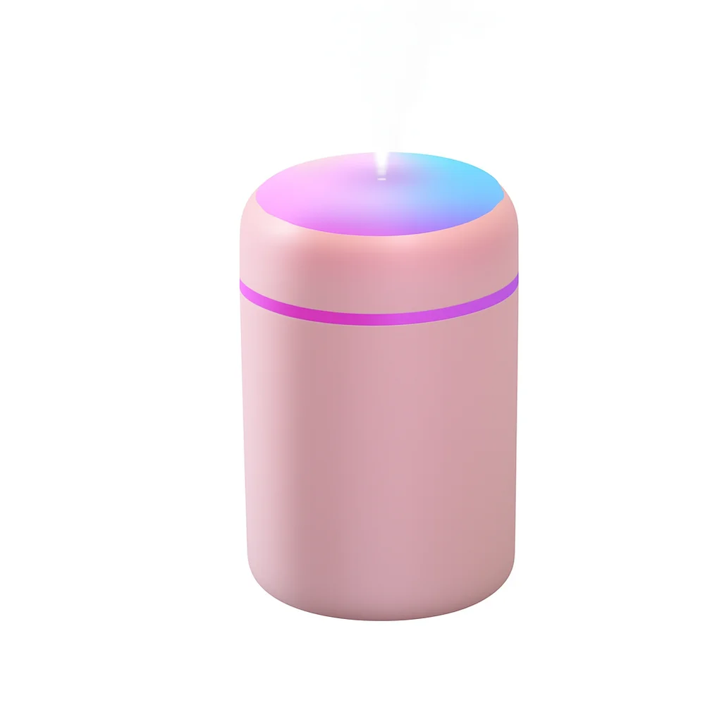 Umidificador Portátil Recarregável Usb Rosa - 300ml