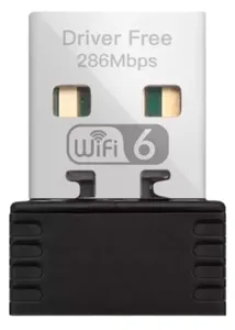 Mini Adaptador Wifi 6 2.4 Ghz Ax286 Wireless Usb 286 Mbps