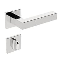 Fechadura Banheiro Inox Home Ix420 55mm Roseta Quadrada Rq2 Inox Polido Stam