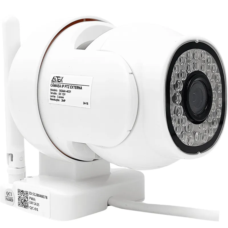 Câmera Ip Icsee Prova D'água Wifi Hd 2 Antenas