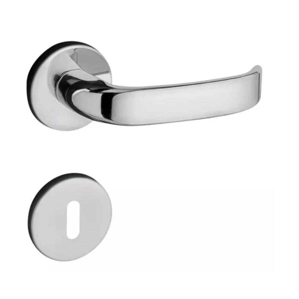 Fechadura Concept Interna 40mm Roseta Redonda Cromada Rr1 413-40ci Cr Pado