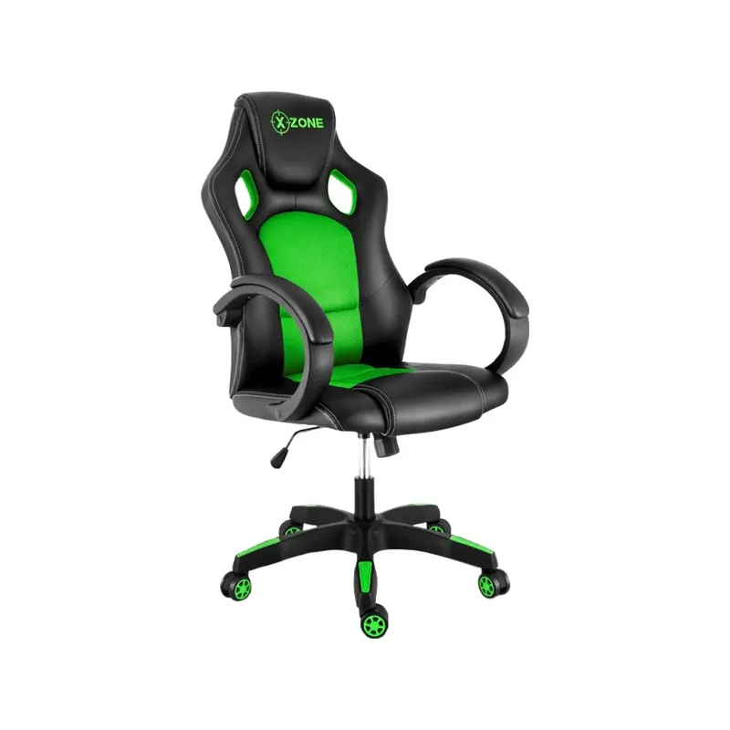 Cadeira Gamer Xzone, Até 135Kg, Giratória, Preto e Verde - CGR-02