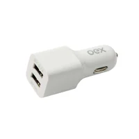 Carregador Automotivo Veicular Oex Cg101 Usb Branco