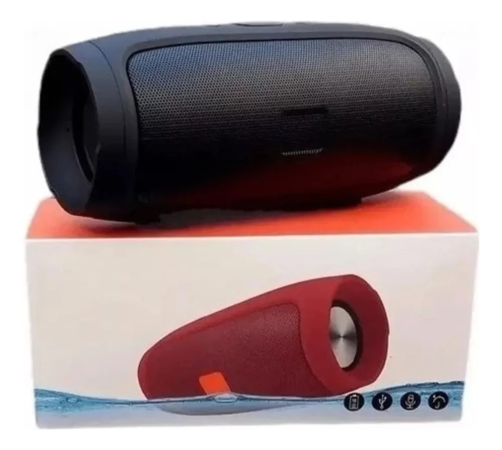 Caixa Caixinha De Som Bluetooth Pendrive Fm Sd Portátil 20w Cor:cinza