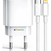 Carregador Turbo 30w Compatível Iphone Usb-c Com Cabo 1m Bivolt Carregamento Turbo Compatível Iphone 7 8 X Xr 11 12 13 14 Seguro Compacto Celular Casa