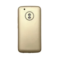 Capa Moto G5 Plus Silicone Aveludada Colorida Capinha Anti Impacto G5 Plus:dourado