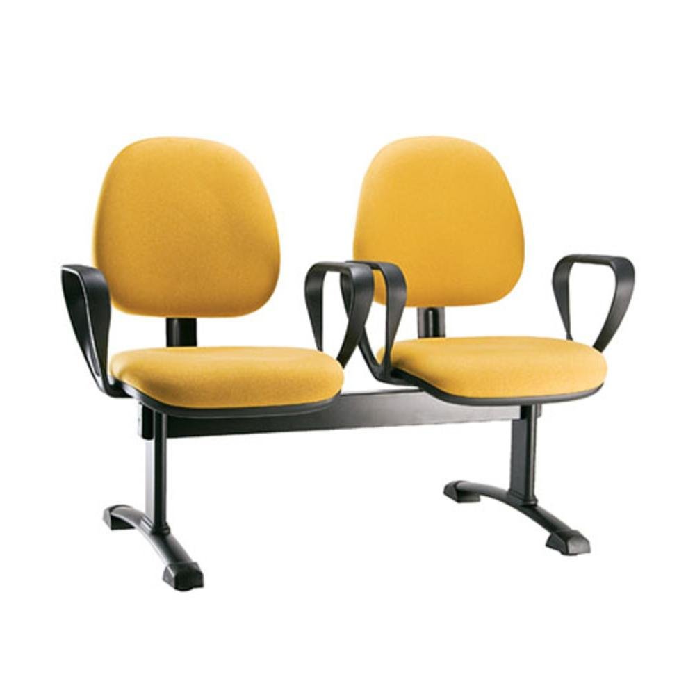 Cadeira Gerente Design Office Móveis Com Back System Linha Confort Plus Amarelo