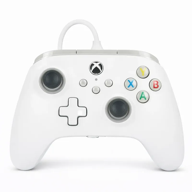 Controle Powera XBOX Com Fio Branco Usb 3m PC XBOX Series X S One Licenciado Oficial Headset P2