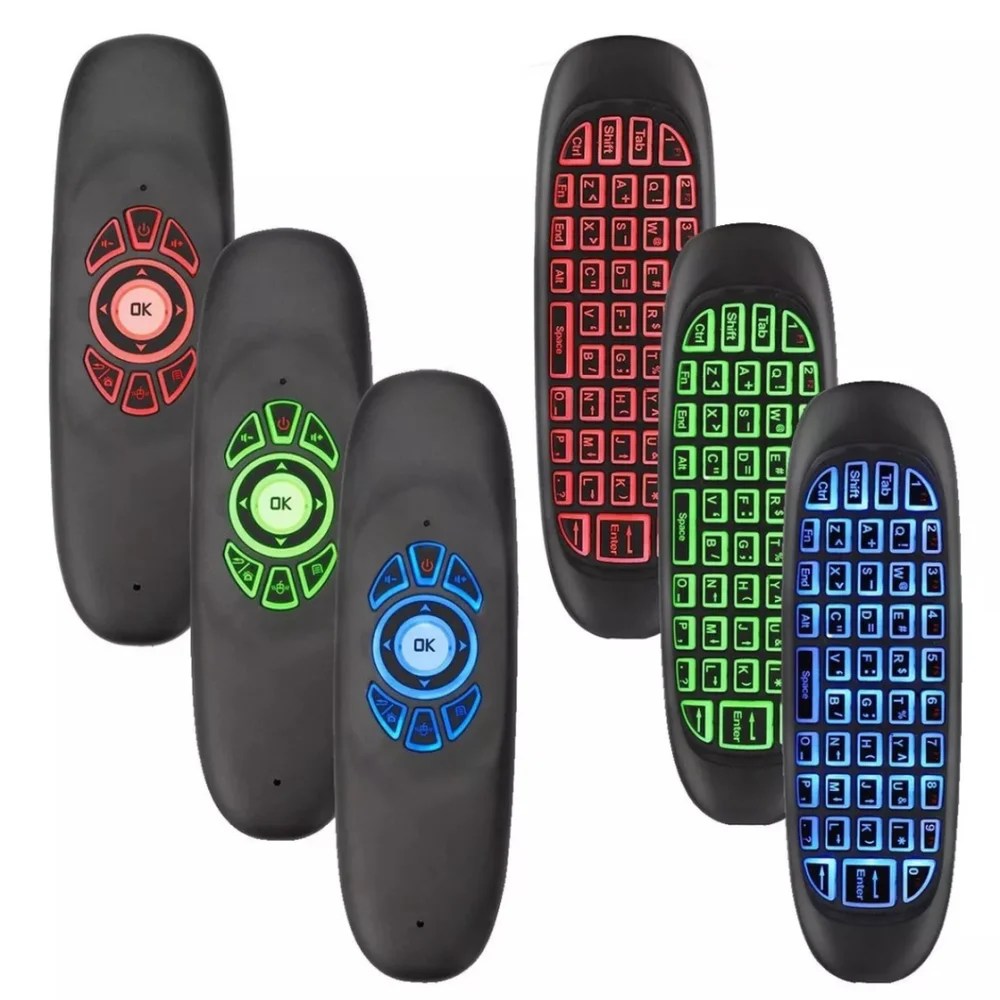 Controle Mini Teclado Air Mouse Wireless Sem Fio Android Tv