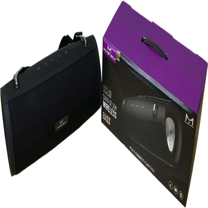 Caixa De Som Bluetooth Rádio 40w Com Alça Maketech Bts39