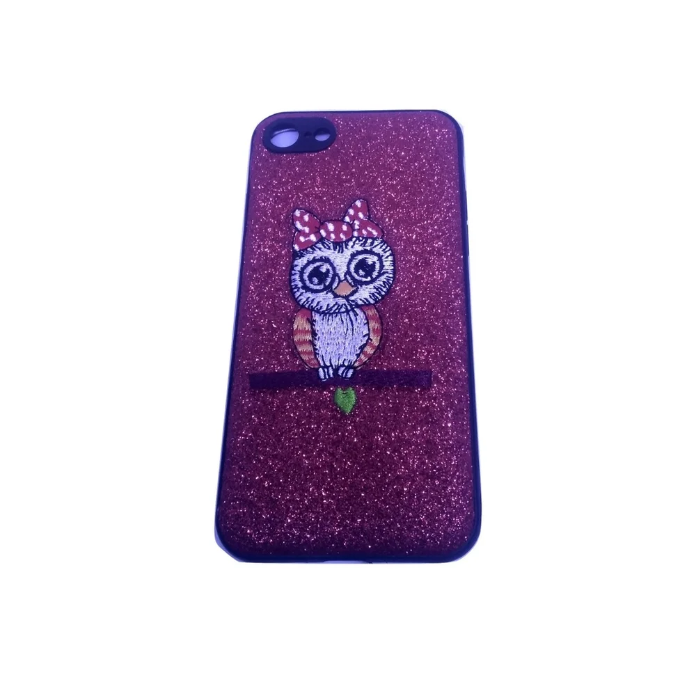 Capa Case Capinha Antiqueda Apple Iphone 7 Coruja Vermelha