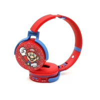 Fone De Ouvido Infantil Bluetooth Sem Fio Over Ear Gamer Com Microfone Vermelho