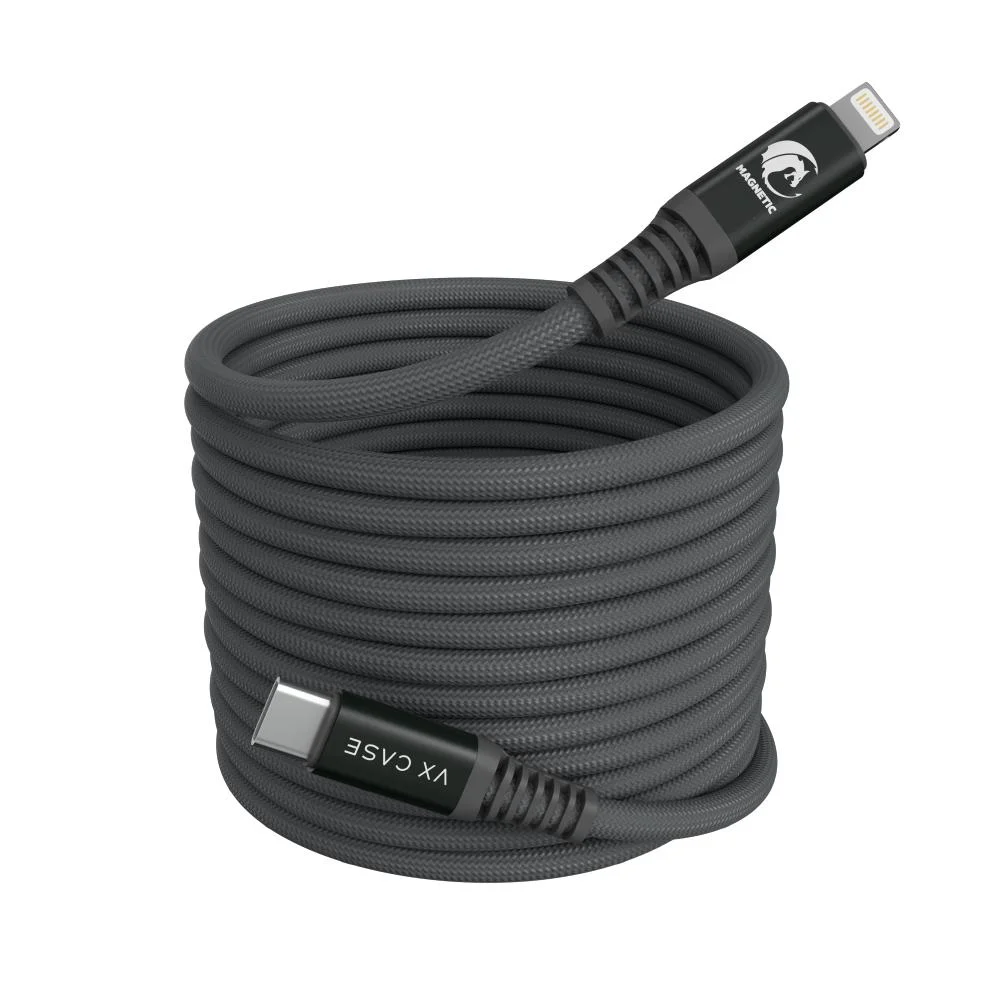 Cabo Magnetic Dragon 3m Tipo-c / Lightning Chumbo ( 1 Ano De Garantia)