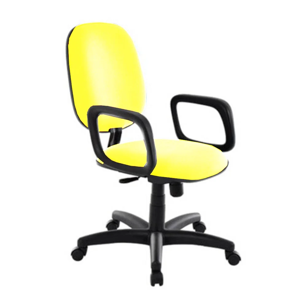 Cadeira Para Escritório Diretor Gomada Linha Blenda Amarelo