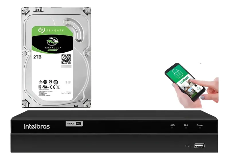 Dvr Intelbras 8ch Mhdx 1308 Inteligente Multi Hd C/ Hd 2TB Purple