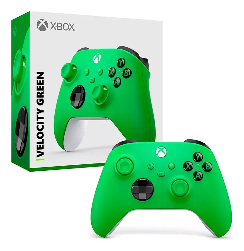 Controle Sem Fio Microsoft XBOX One – Velocity Green , Compatível Com Series X|s E PC.