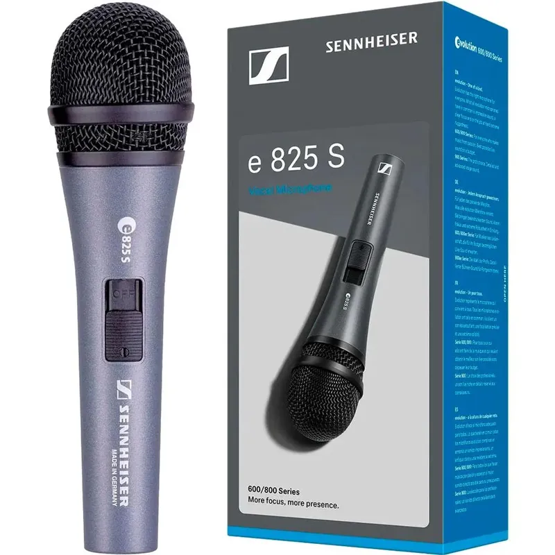 Microfone Dinâmico Sennheiser, Cardioide - E835-S