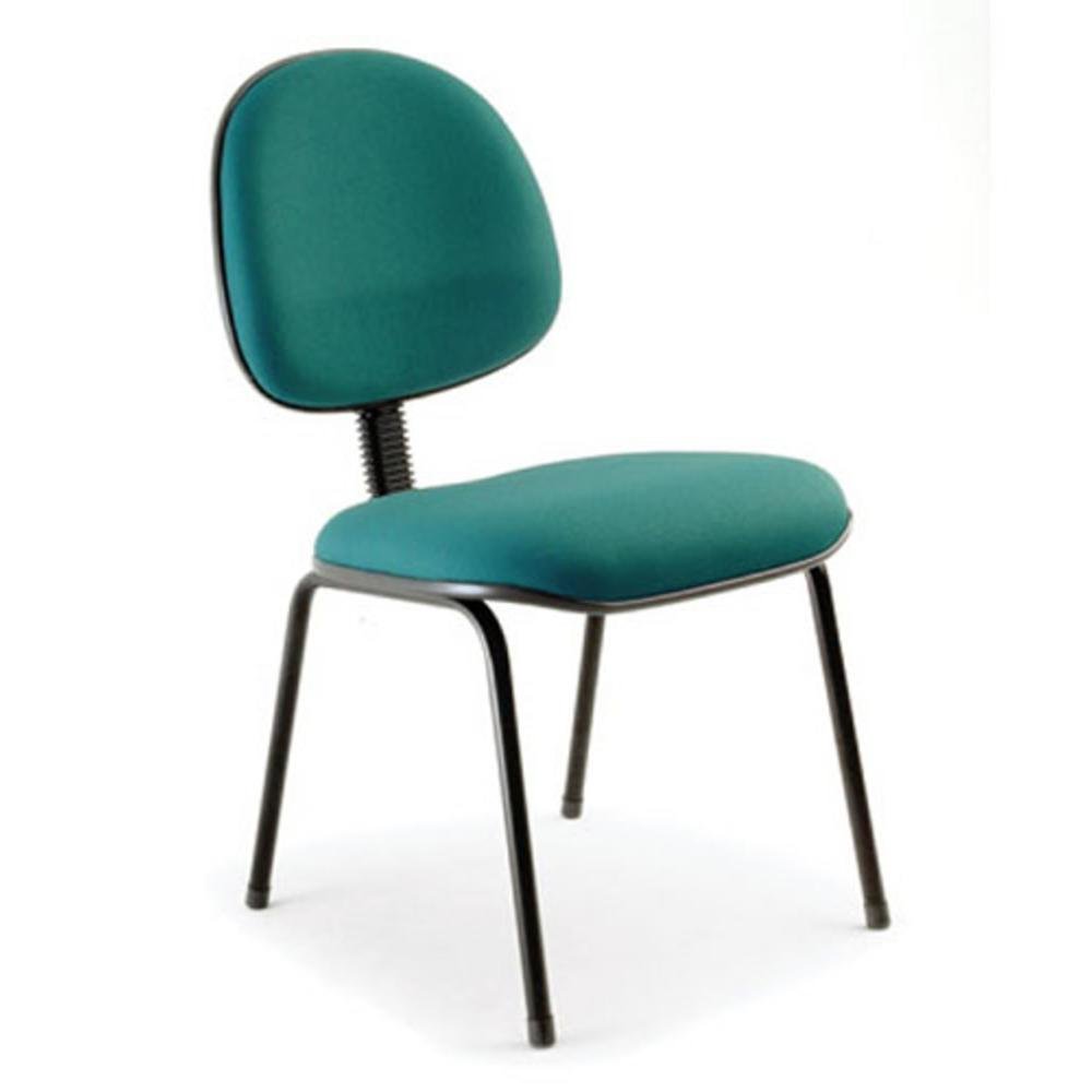 Cadeira Executiva, Linha Office, 120Kgs, Base Fixa Em S, Com Braços, verde