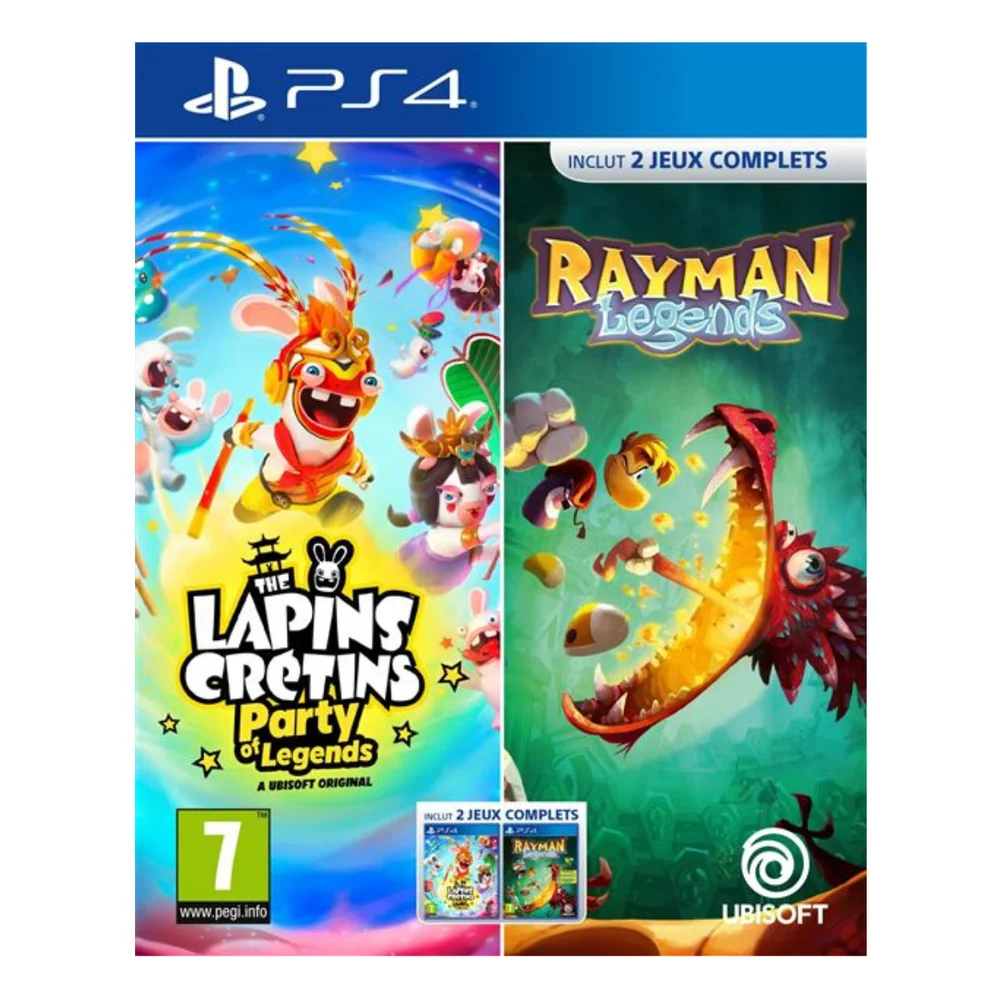 Jogo Rabbids Party Of Legends + Rayman Legends Ps4 Europeu