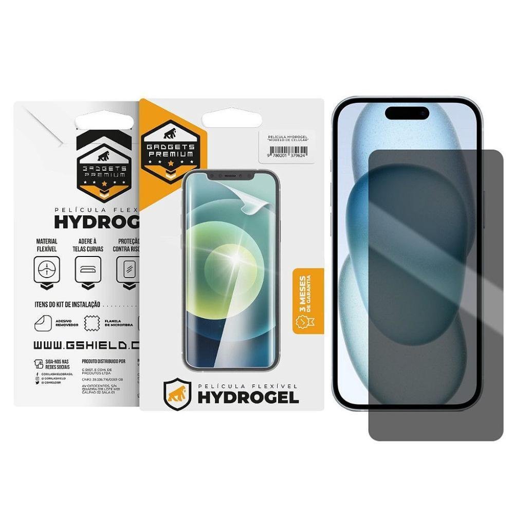 Película Para Iphone 15, Privacidade Hydrogel - Gshield