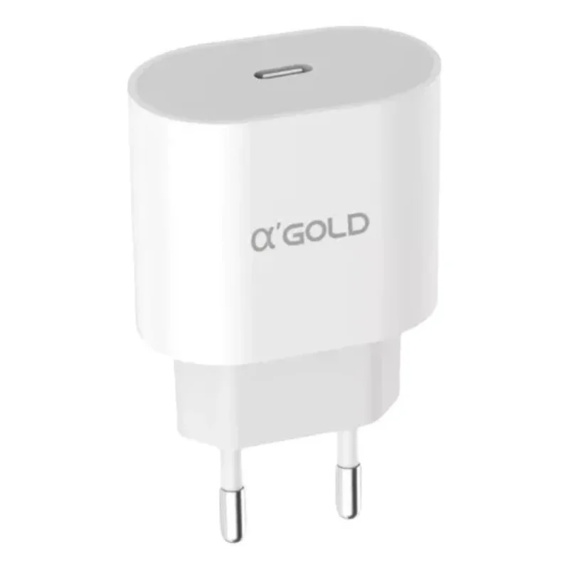 Fonte Entrada Usb-c 30w Agold Ca-31-4 Qualidade Premium Cor Branco