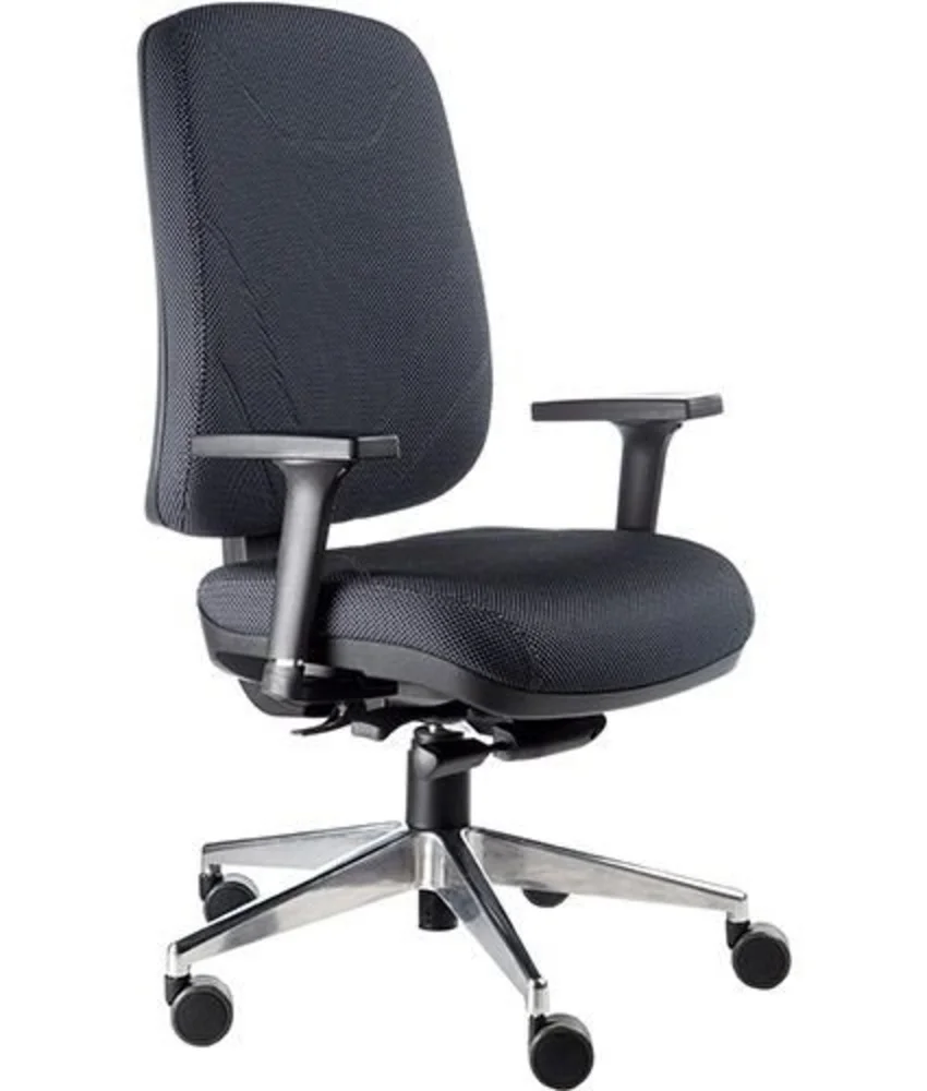 Cadeira Presidente Home Office, Luxuosa Com Braços Fixos Linha Eiffel - Preto