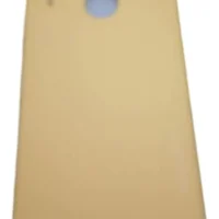 Capa Moto E6 Plus Silicone Aveludada Amarelo Lisa