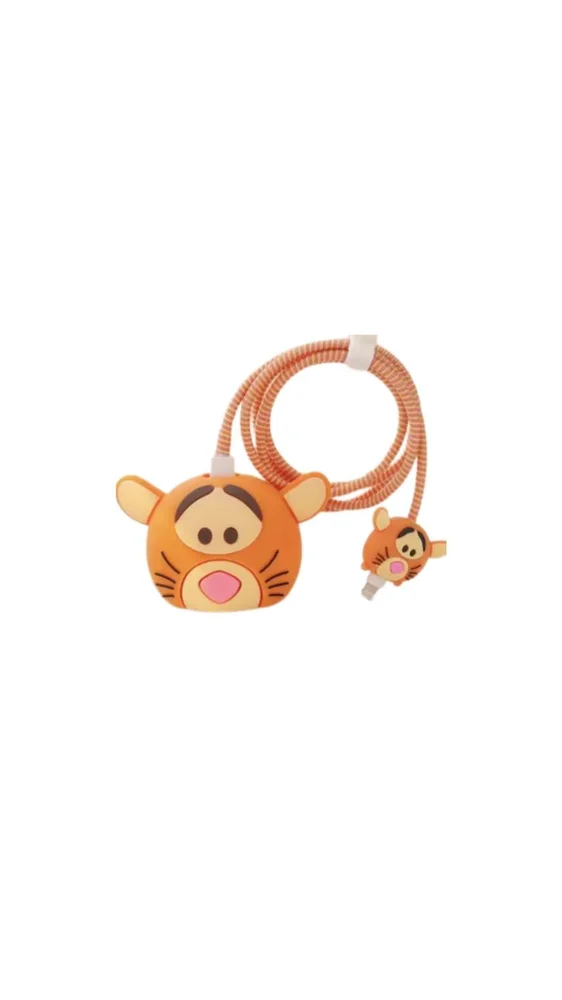 Kit Protetor De Cabo + Fonte Personagens Diversos. - Tigrao