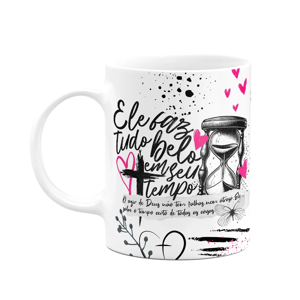 Caneca Religiosa Palavra - Ele Faz Tudo Belo Em Seu Tempo