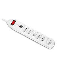 Extensão Múltipla, 6 Tomadas, 10a 2 USB, Com Proteção A Sobrecarga