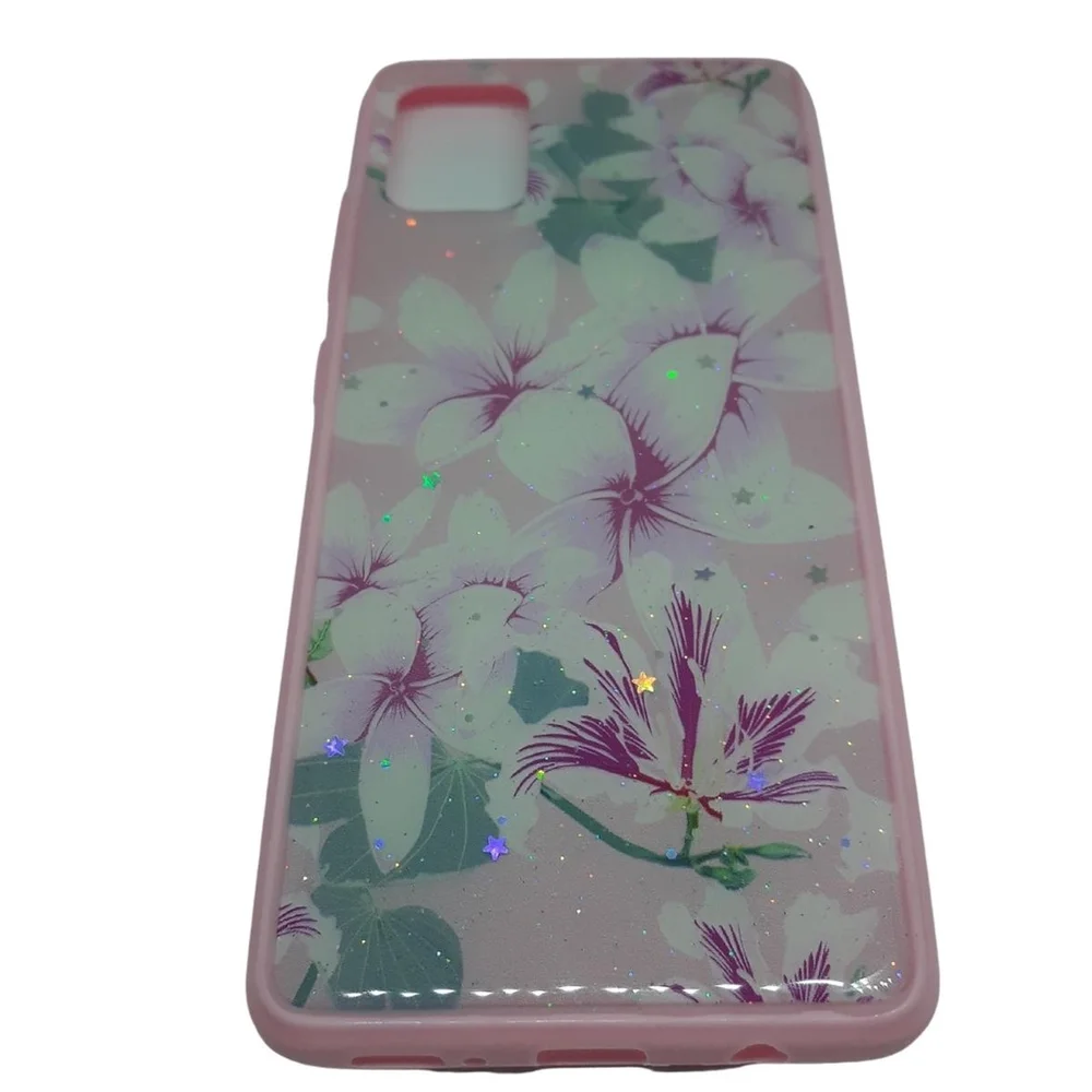 Capa De Celular Samsung Galaxy A51 Ante Queda Estampada Floridas E Borboletas Galaxy_a51:rosas 3