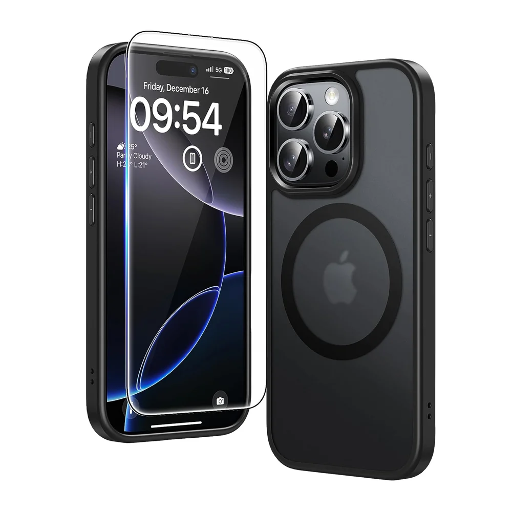 Capa Tauri Iphone 12 Pro Max 6.7 Magsafe, Película Vidro