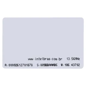 Cartão De Acesso Crachá Rfid 13,56 Mhz Th 2000 Mf Intelbras