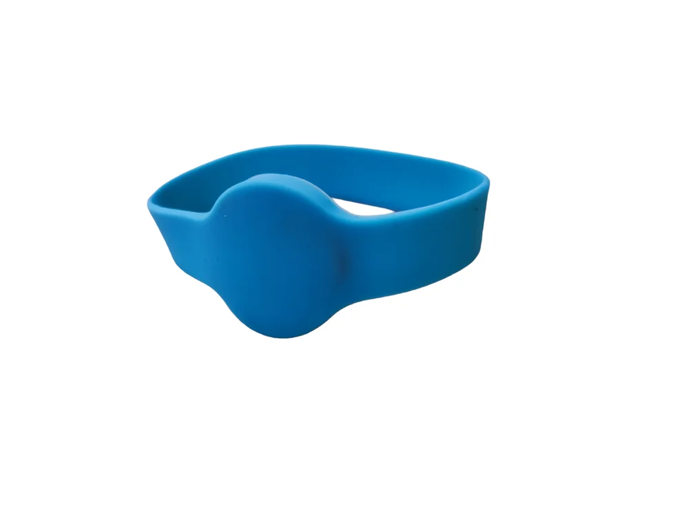 Pulseira Rfid 125 Khz Silicone Slim Azul - 100 Unidades