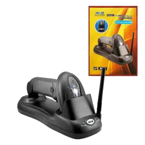 Leitor de Código De Barras, Sem Fio, Profissional, USB, 650Nm, Laser Feasso, Até 600M Distância - F-COD29