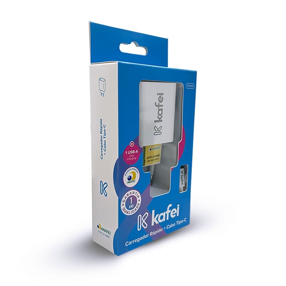 Carregador Tomada 15w + Cabo Tipo-c Kafei - Kiekcp004c