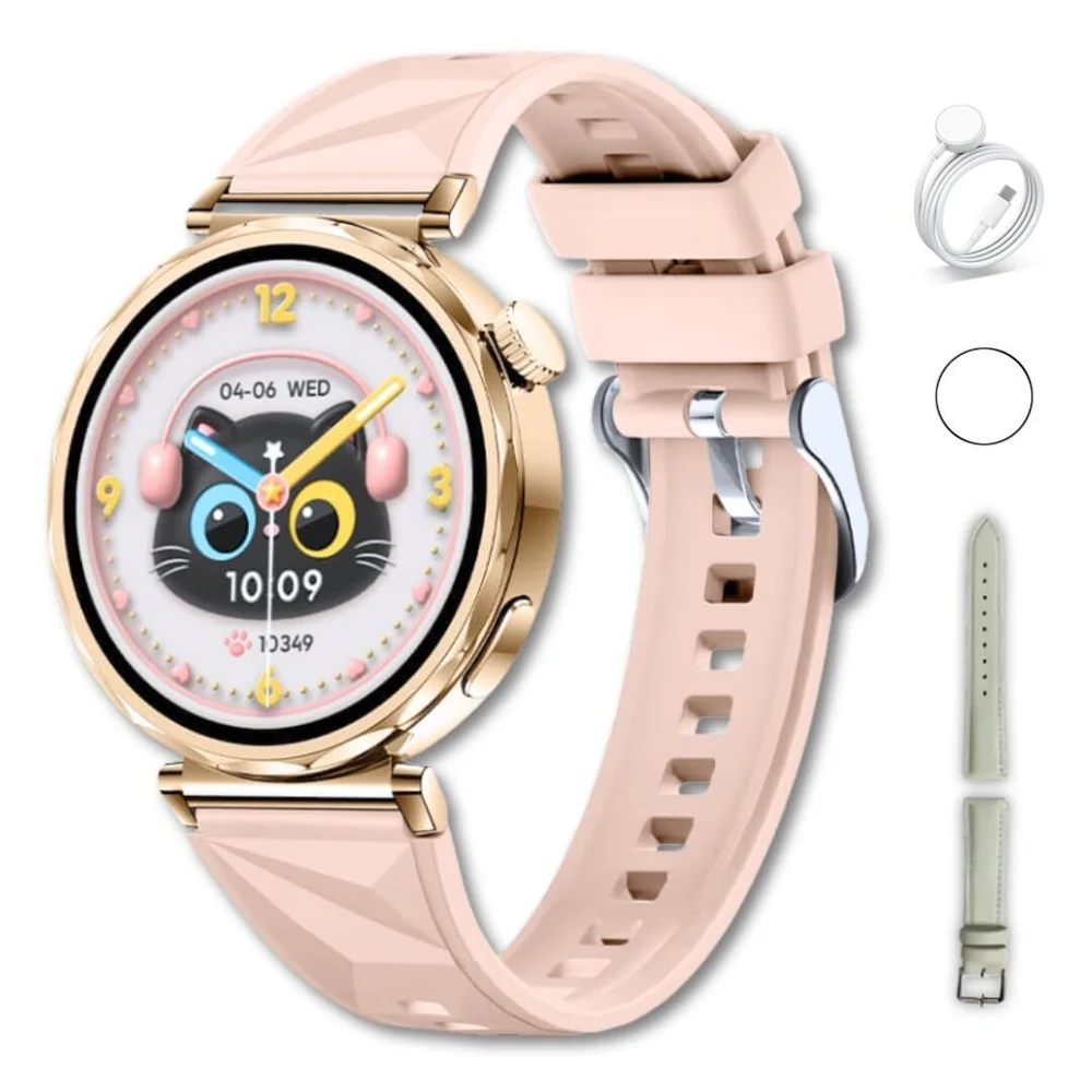 Smartwatch Microwear Gt5 Mini AmoLED Serie 11 Lançamento - Rose Gold