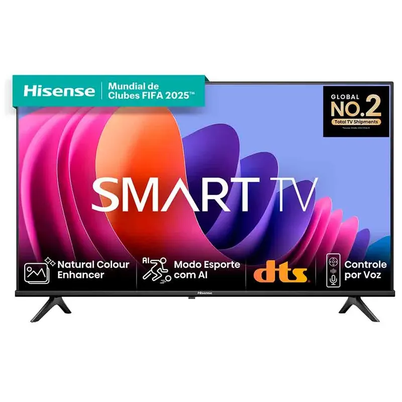 Smart Tv Hisense Full Hd DLED 40” " 40a4n Com Sleep Timer, Entrada HDMI E Wi-fi