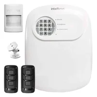Kit Central Alarme Anm 24 Net Intelbras E Sensor Ivp 1000 Pet Com Fio Alcance 12m, 2 Controles