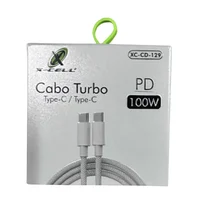 Cabo Dados Carregamento Turbo Tipo C X Tipo C Pd 100w Xc-cd-129