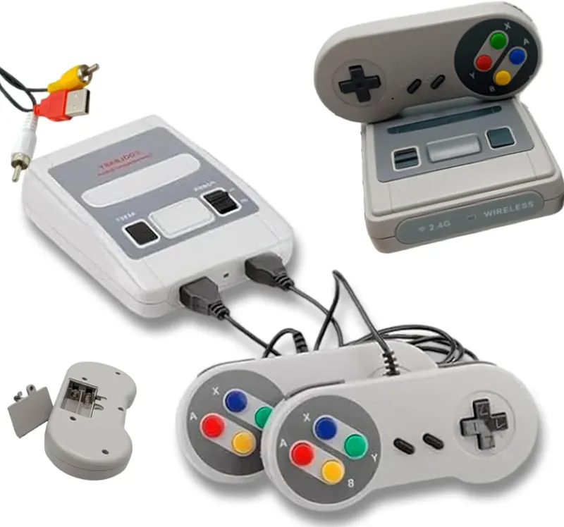 Video Game Retrô Super Mini Sfc 620 Jogos - Modelo Premium Dk-195 jogos com 8 Bits