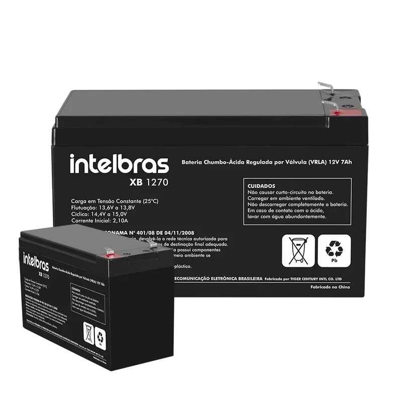 Bateria Intelbras Selada Para Nobreak 12v X 7 Amp Xb1270