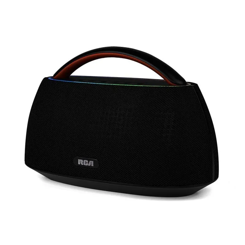 Caixa De Som Portátil Rca Bluetooth 90w Ipx5 Luzes LED RGB Potente Design Minimalista Elegante Fr316
