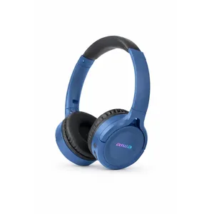 Fone De Ouvido Sem Fio Aiwa Awk17 Com Bluetooth E Microfone Azul Preto