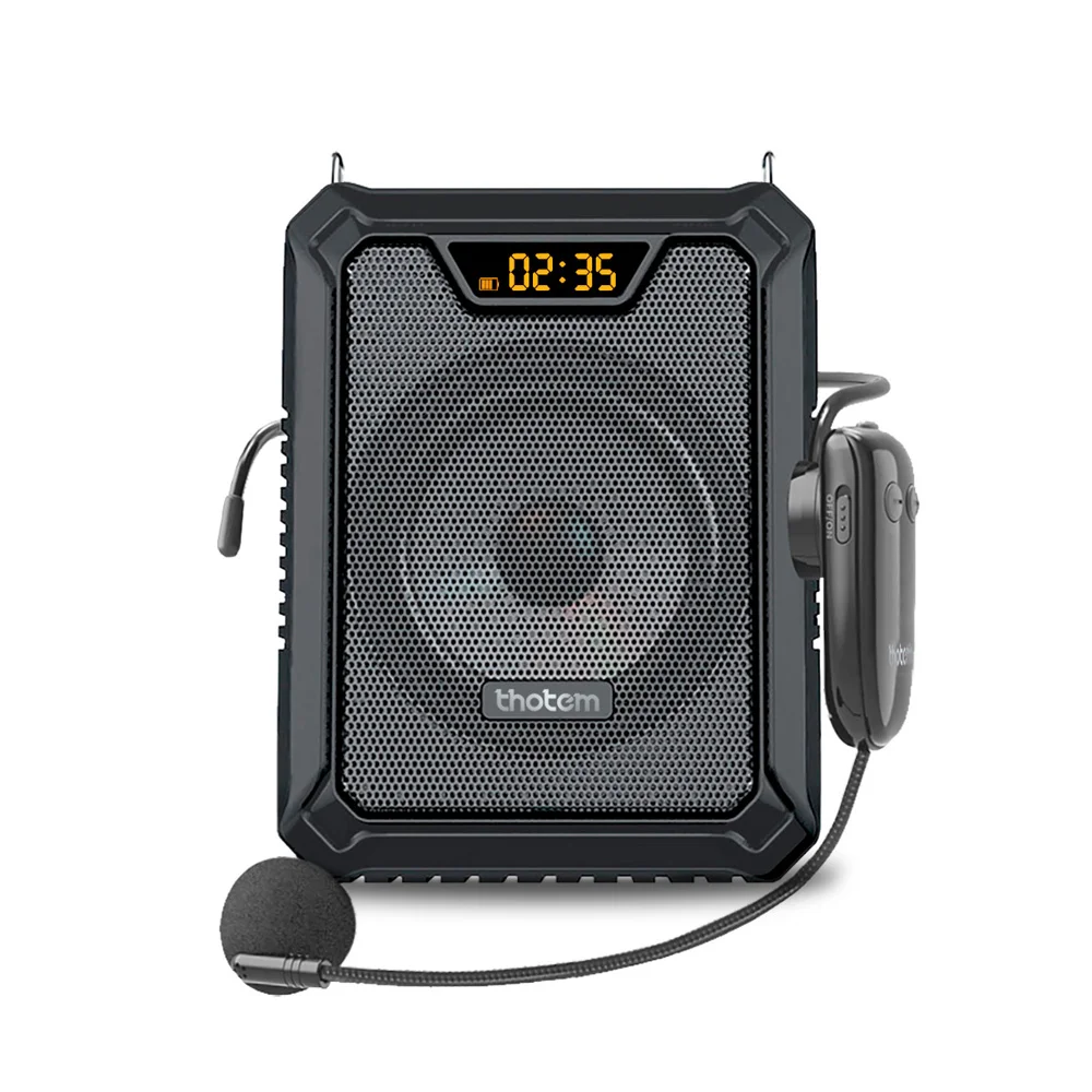 Amplificador Profissional Portátil de Voz Thotem A20, 25w de Potência e Acompanhado de 2 Microfones – O Kit Do Professor
