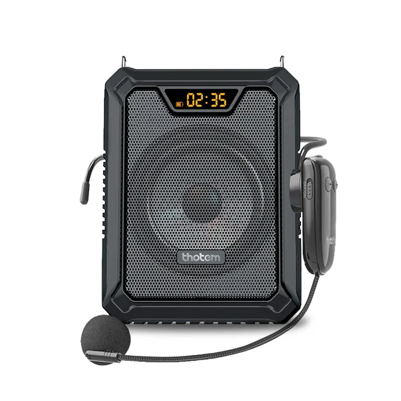 Amplificador Profissional Portátil de Voz Thotem A20, 25w de Potência e Acompanhado de 2 Microfones – O Kit Do Professor