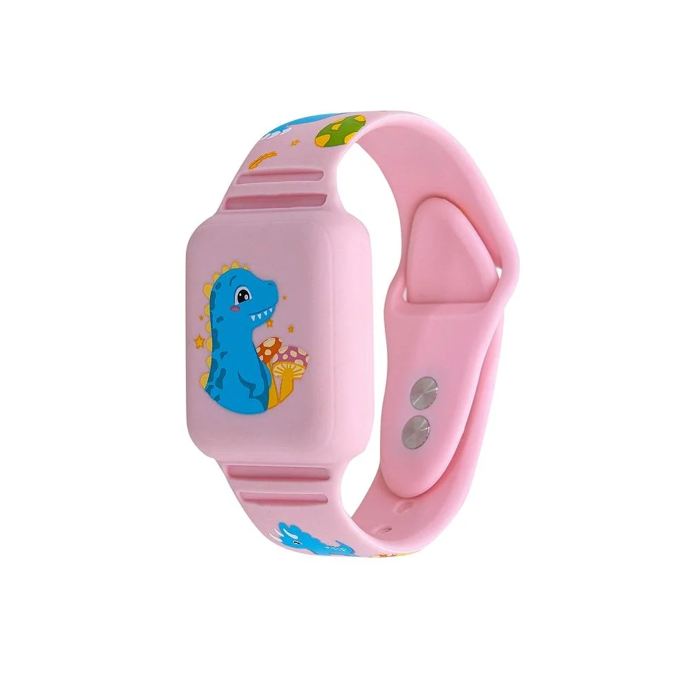 Pulseira Airtag Kids Dino, Rosa, Iplace